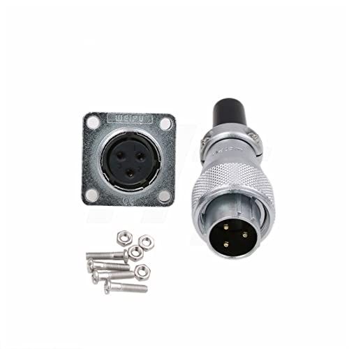 HangTon WS16 3 Pin Luchtvaart Circulaire Metalen Schakelaar Mannelijke Vrouwelijke 10A Plug Socket Zware Industriële Power AC Zonne-Automobiele Toepassing 14awg