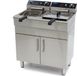 Maxima Frituurpan 2 x 16 L 2 Manden met Tapkraan en Opbergruimte 230V