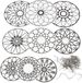 creotime Mobile ornamenten, d: 12+15+18 cm, 60 assorti