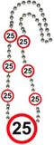 Folat Ketting verkeersbord 25 Jaar