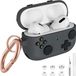 Apple Housse de protection souple en silicone pour Airpods Pro 2e/1st avec stylo de nettoyage et embouts d'oreille - Mousqueton inclus