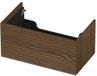 INK - Onderkast 1 Lade Push 2 Open Horizontaal Gefreesd Bestaande Uit - 800x450x376 Mm - Massief Eiken Chocolate