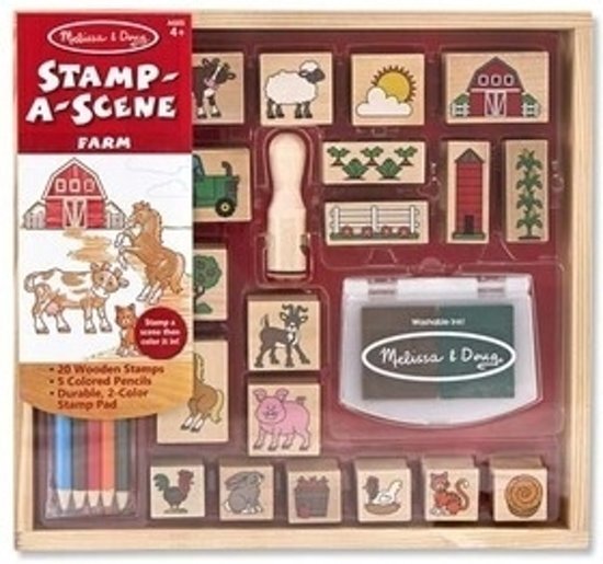 MELISSA & DOUG - Boerderij Grote stempelset