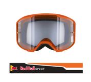Spect Red Bull Spect Red Bull Strive MX Goggles Single Lens Zwart Oranje Helder