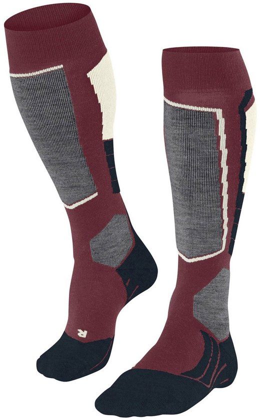 Falke Damen SK2 skisokken bordeauxrood - Maat 41/42