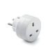 Famatel EM09072 Adaptateur Europa UK | Schuko TT | latéral | 16A-250V, blanc, petit