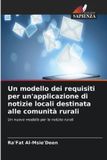 Un Edizioni Sapienza Un modello dei requisiti per un'applicazione di notizie locali destinata alle comunità rurali Paperback