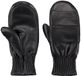 Barts Bailee Mitts Dames Zwart Leer Effen