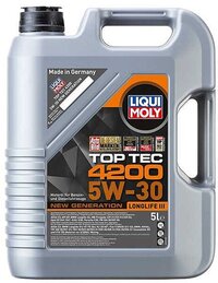 Liqui Moly Top Tec 4200 5W-30 5L - Motorolie - Volsynthetisch - 4-takt - Auto - LPG/Benzine/Diesel