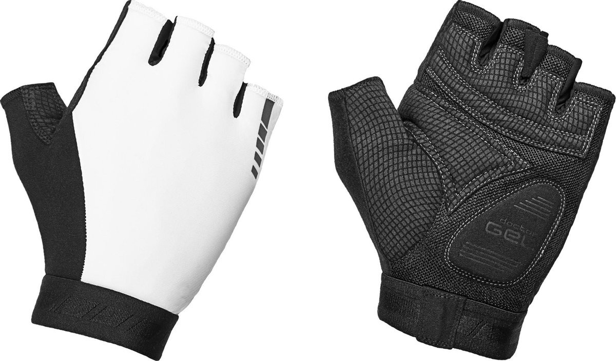 GripGrab World Cup Padded Short Finger Handschoenen 2 Unisex - Wit - Maat XL