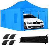 StarTech Latios Spuittent - Opvouwbare Spuitcabine - Groot Formaat 587x398x178 cm - Blauw