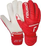 Reusch Attrakt Grip Finger Support keepershandschoenen voor kinderen, rood-wit, maat 7