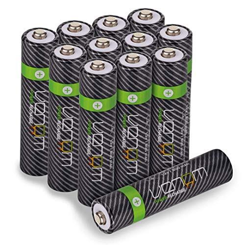 Venom Power Recharge - 800mAh Nimh oplaadbare AAA-batterijen (Pack van 12)