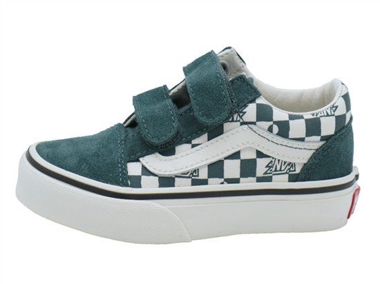 Vans Old Skool V Geo Check Mystic Moss - maat 32