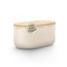 LARS NYSØM Véritable boîte à pain - Couvercle en bambou utilisable comme planche à découper - 35,5x18,5x15,8cm (Cream Beige)