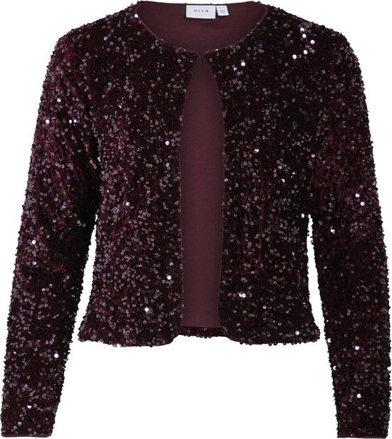 VILA Dames Cardigan VIFAITH O-NECK L/S CARDIGAN/1 - XXL - Polyester/Elastaan - Fig
