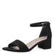Tamaris Sandalen met hak zwart Textiel - Dames - Maat 39