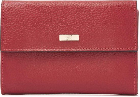 dR Amsterdam Dames Portemonnee Overslag - Leer - RFID - 11 Pasjes - Rood