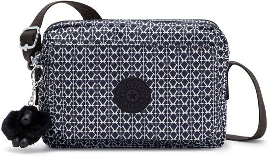 Kipling Abanu M Crossbodytas / Schoudertas Zwart Print Polyester