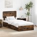 Maison Exclusive - Lit de rangement, chêne fumé, 90 x 200 cm, fibre de bois