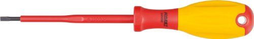 HAZET 810VDE-30 Slot Profiel Schroevendraaier voor Elektriciens met Beschermende Isolatie en Gepolijst Tips - Multi-Colour