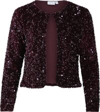 VILA - VIFAITH O-NECK L/S CARDIGAN/1 - Women - Cardigan - L - Fig - 14110260