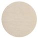 Mia's Teppiche Olivia Tapijt woonkamer beige 120x120 cm rond modern zacht effen pluizig laagpolig (19 mm) antislip wasbaar tot 30 graden, 100% polyester, 15 cm