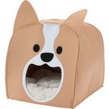 MAX & MILA'S WORLD Niche pour animal de compagnie (petite grotte pour chiens)