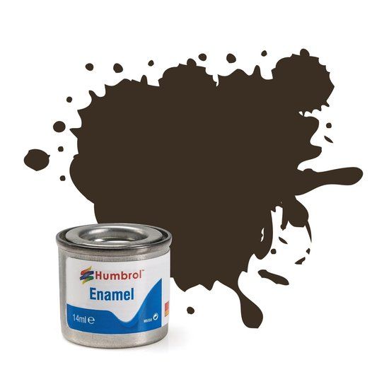 Humbrol Emailverf Glans - No. 10 Service Brown - 14 ml