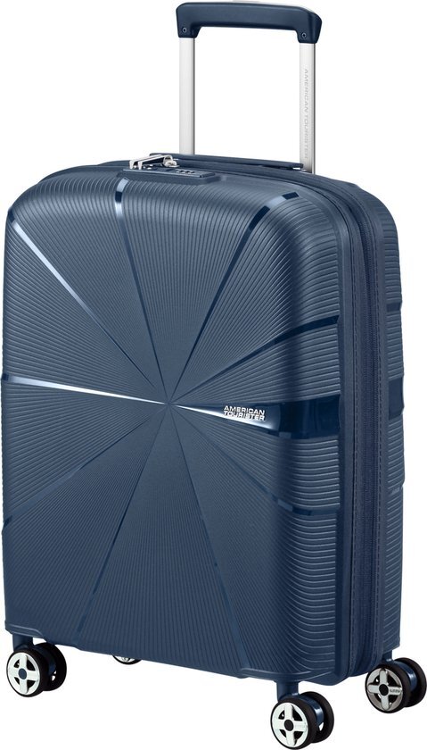 American Tourister trolley Starvibe 55 cm. Expandable donkerblauw