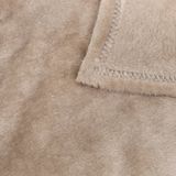 Atmosphera Plaid deken effen - 240x260cm - Beige