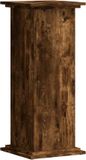 vidaXL Plantenstandaard - 33x33x80 cm - Bewerkt Hout - Gerookt Eikenkleurig