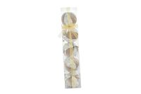 Nataluna L. MOD.42 champagne/wit ballen 10 cm 5 stuks, zoals afgebeeld
