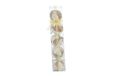 Nataluna L. MOD.42 champagne/wit ballen 10 cm 5 stuks, zoals afgebeeld