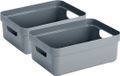 Sunware Opbergbox - 8 stuks - Kunststof - Petrol blauw - 9 liter