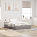 Maison Exclusive - Lit coffre sans matelas, couleur taupe, 140x200 cm, rembourré
