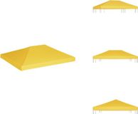 vidaXL Toit de serre 270 g/m² 4x3 m jaune