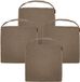 Hespéride coussin de chaise Sofia - 4x - 40 x 40 x 4 cm - taupe - bouclette - intérieur/extérieur