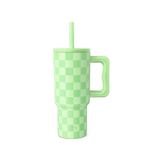 Simple Modern Kids 24oz beker met handvat en siliconen rietjesdeksel | morsbestendig en lekvrij | Herbruikbare roestvrijstalen beker | cadeau voor kinderen, jongens meisjes | Trek | 710 ml | Lime