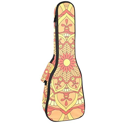 Mersov Tenor Ukulele Gigbag Waterdichte Ukelele Case Gewatteerde Rugzak, Geweldig voor Sopraan Concert (21/23/24") Caleidoscoop Patroon
