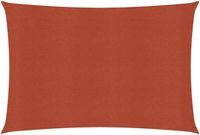 vidaXL Zonnezeil 160 g/m² 2x3 m HDPE Terracotta