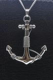 MOOYE ® - Collectie Zilveren Anker met kabel XL ketting hanger