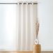 HomeMaison Gordijn met lus – afwerking met oogjes, kleur Canon, ecru – 140 x 240 cm – 100% polyester – collectie Boucline
