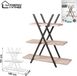 Urban Living "DOCK" Piramide Rek met 3 Niveaus