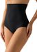Robbe Textiel Slip correcteur femme - Correction ventre - Culotte gainante haute - Gousset éponge - Noir / XL