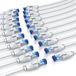 Primewire set de 20 pièces, CAT 8, câble patch, RJ45, câble réseau, 40 Gbit/s, S/FTP, double blindage, contacts plaqués or, rétrocompatible, 20 pièces, 0,25 mètre, blanc