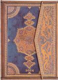 Paperblanks 12-Monatskal. 2024 Safawidisch Indigo Midi Horizontal