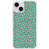 Apple iPhone 14 Candy Cane Siliconen Hoesje