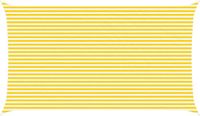 vidaXL Zonneschaduw Geel en Wit 4 x 7 m 100% Polyester Oxford