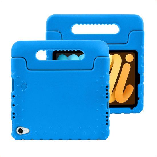 imoshion Tablet Hoes Kinderen - Geschikt voor Apple iPad Mini 6 (2021) - Kidsproof Kinder Hoes - Blauw